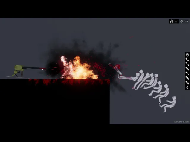 every weapon vs 10 humans - people playground